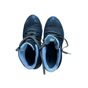 Inov-8 Kids Navy and Light Blue Sneakers